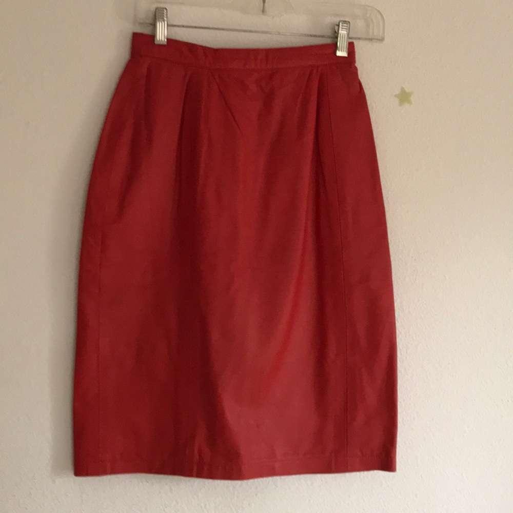 Amati 100% Leather Skirt